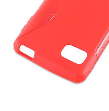LG OPTIMUS F3 silikondeksel case (rød)