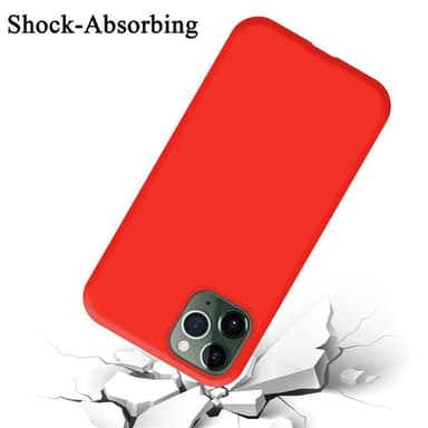 iPhone 11 PRO MAX silikondeksel case (rød)