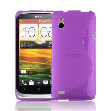 HTC Desire V silikondeksel case (lilla)