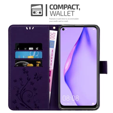Huawei P40 LITE 5G / NOVA 7 SE lommebokdeksel Blomster