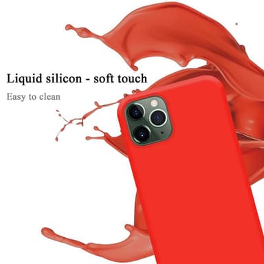 iPhone 11 PRO MAX silikondeksel case (rød)