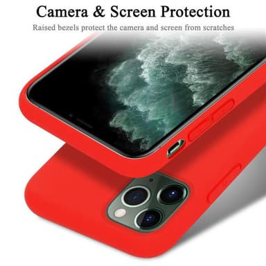 iPhone 11 PRO MAX silikondeksel case (rød)