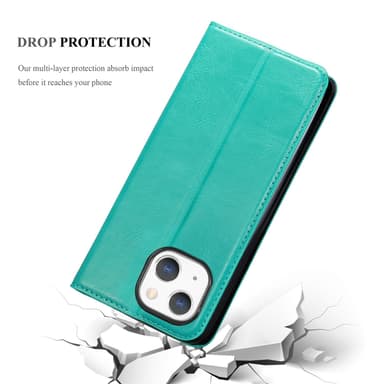 iPhone 13 lommebokdeksel case (turkis)