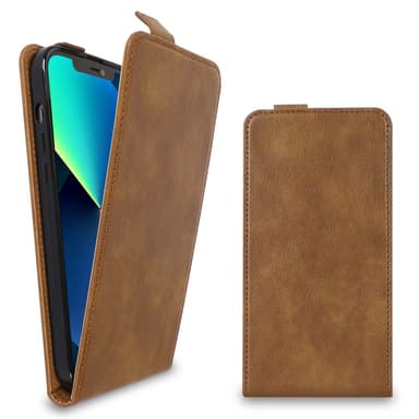 iPhone 13 MINI Deksel Flip Case (brun)