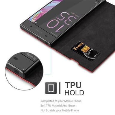 Sony Xperia XA lommebokdeksel case (rød)