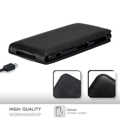 Sony Xperia Z1 deksel flip cover (svart)