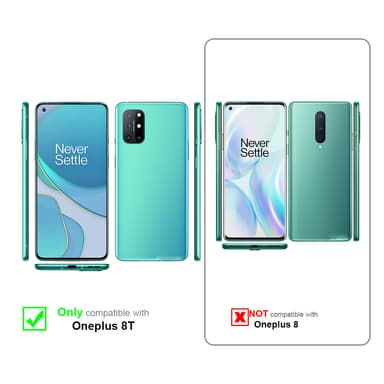 OnePlus 8T lommebokdeksel case (brun)