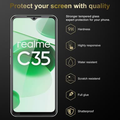 Realme C35 / Narzo 50A PRIME 3x Skjermbeskytter