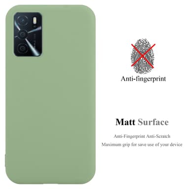 Deksel Oppo A16s / A54s Silikon cover (grønn)