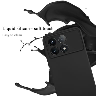 Xiaomi Poco F6 Pro silikondeksel case (svart)