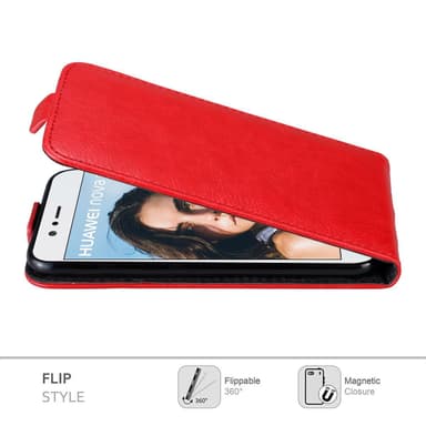 Huawei NOVA 2 deksel flip cover (rød)