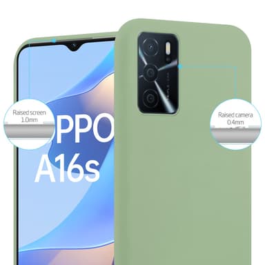 Deksel Oppo A16s / A54s Silikon cover (grønn)