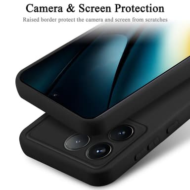 Xiaomi Poco F6 Pro silikondeksel case (svart)