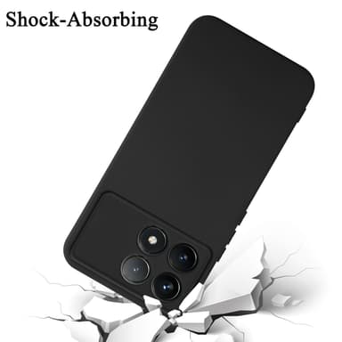 Xiaomi Poco F6 Pro silikondeksel case (svart)
