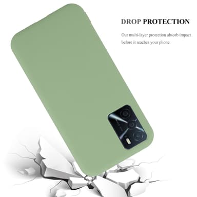 Deksel Oppo A16s / A54s Silikon cover (grønn)