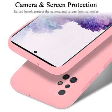 Samsung Galaxy A71 4G silikondeksel case (rosa)