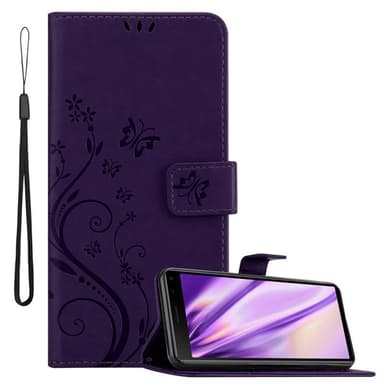 Sony Xperia 8 lommebokdeksel Blomster (lilla)