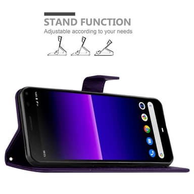 Sony Xperia 8 lommebokdeksel Blomster (lilla)