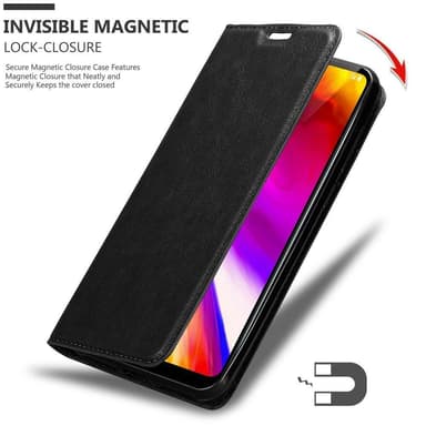 LG G7 ThinQ / FIT / ONE lommebokdeksel case (svart)