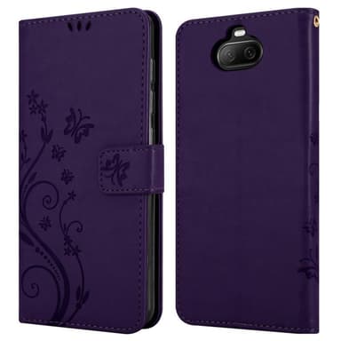 Sony Xperia 8 lommebokdeksel Blomster (lilla)