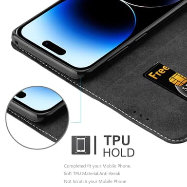 iPhone 14 PRO Deksel Case Cover (svart)