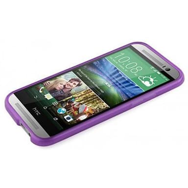 HTC ONE M8 silikondeksel case (lilla)