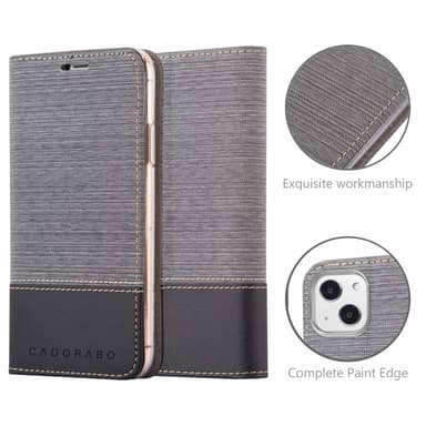 iPhone 13 MINI lommebokdeksel etui (grå)