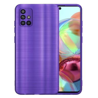 Samsung Galaxy A71 4G Silikondeksel Beskyttelse (lilla)