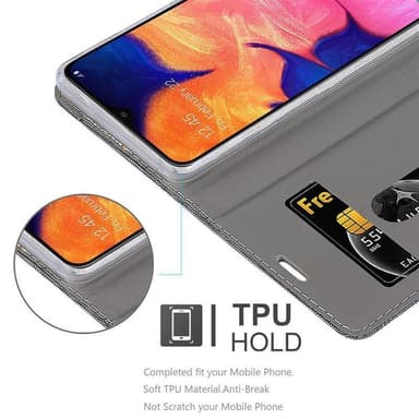 Samsung Galaxy A10 / M10 lommebokdeksel etui (grå)