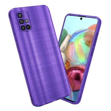 Samsung Galaxy A71 4G Silikondeksel Beskyttelse (lilla)
