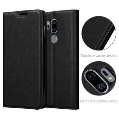 LG G7 ThinQ / FIT / ONE lommebokdeksel case (svart)