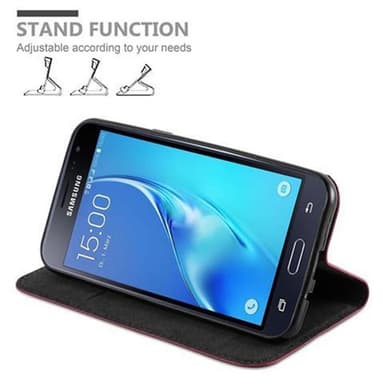 Samsung Galaxy J3 2016 lommebokdeksel case (rød)