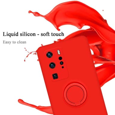 Deksel Huawei P40 PRO / P40 PRO+ Ring Case (rød)
