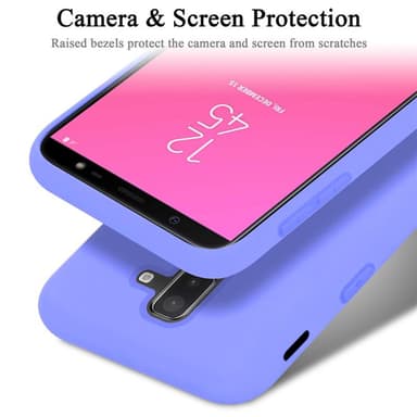 Samsung Galaxy A6 PLUS 2018 silikondeksel case (lilla)