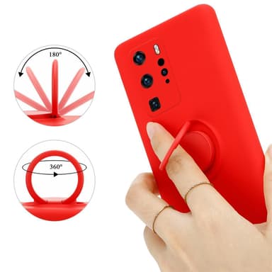 Deksel Huawei P40 PRO / P40 PRO+ Ring Case (rød)