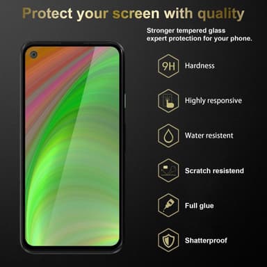 Google PIXEL 4A 5G Skjermbeskytter Skärmskydd (svart)