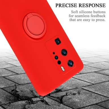 Deksel Huawei P40 PRO / P40 PRO+ Ring Case (rød)