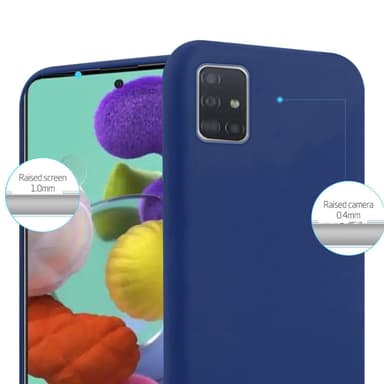 Deksel Samsung Galaxy A72 4G / 5G Silikon cover (blå)