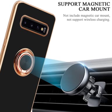 Samsung Galaxy S10 PLUS silikondeksel case (svart)