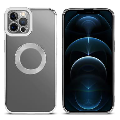 iPhone 12 PRO MAX silikondeksel Krom case