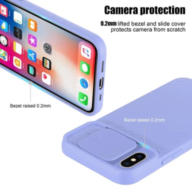 iPhone XS MAX silikondeksel case (lilla)