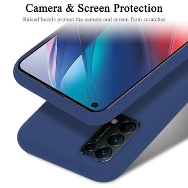 Oppo FIND X3 LITE silikondeksel case (blå)