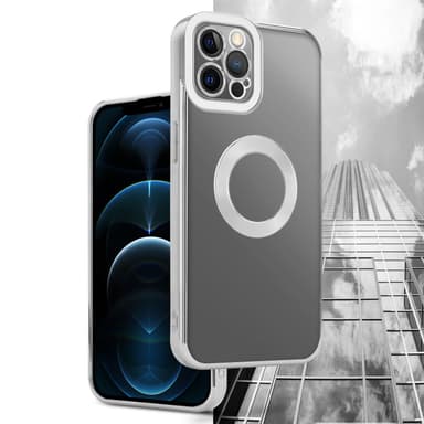 iPhone 12 PRO MAX silikondeksel Krom case