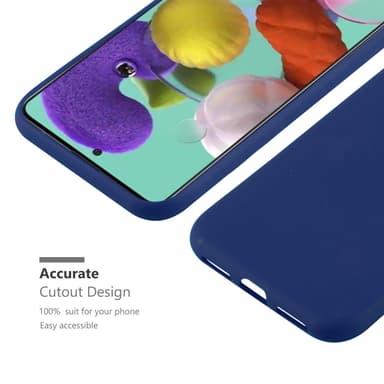 Deksel Samsung Galaxy A72 4G / 5G Silikon cover (blå)
