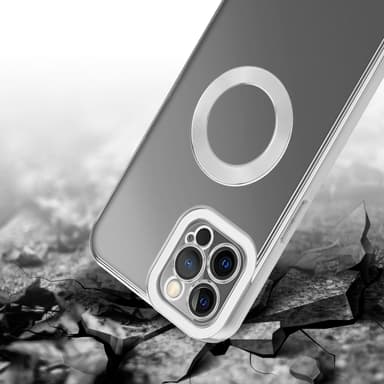 iPhone 12 PRO MAX silikondeksel Krom case