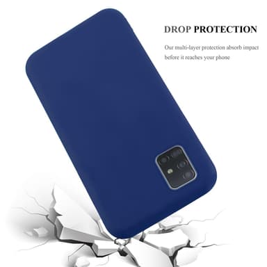 Deksel Samsung Galaxy A72 4G / 5G Silikon cover (blå)