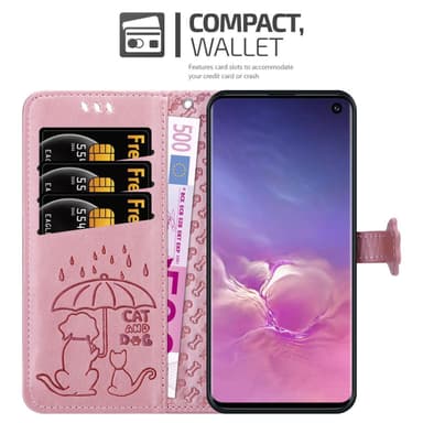 Samsung Galaxy S10 4G lommebokdeksel case (rosa)