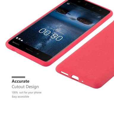 Deksel Nokia 8 2017 case (rød)
