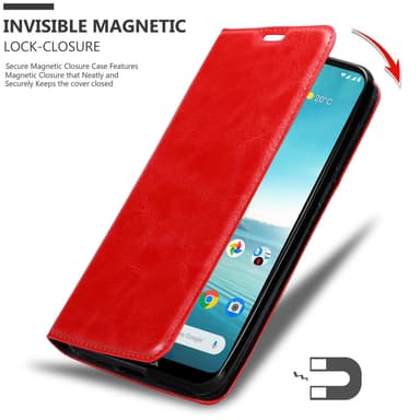 Nokia 3.4 lommebokdeksel case (rød)