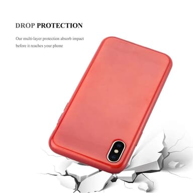 iPhone X / XS silikondeksel cover (rød)